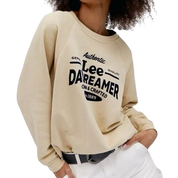 DAYDREAMER x LEE Genuine Quality Sweatshirt in Khaki Size M New w/ Tag MSRP $120 - Picture 7 of 16